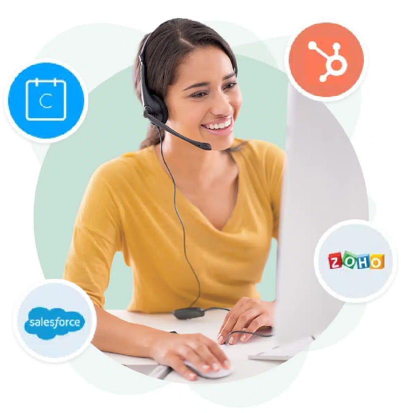 PATLive Virtual Receptionist using integrations to assist a caller